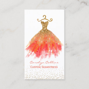 Fancy Dress Seamstress Business Card