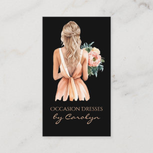 Fancy Dress Wedding Seamstress Business Card