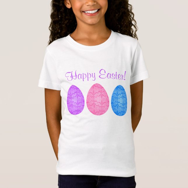 Fancy Easter eggs for kids T-Shirt (Front)