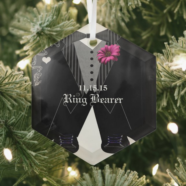 Fancy Feet Ring Bearer Wedding Christmas Ornament (Insitu)