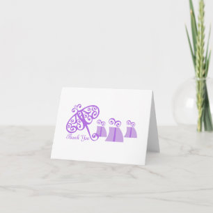 Fancy Fine/ Thank You/ Violet Thank You Card