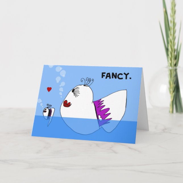 Fancy Fish Notecard (Front)