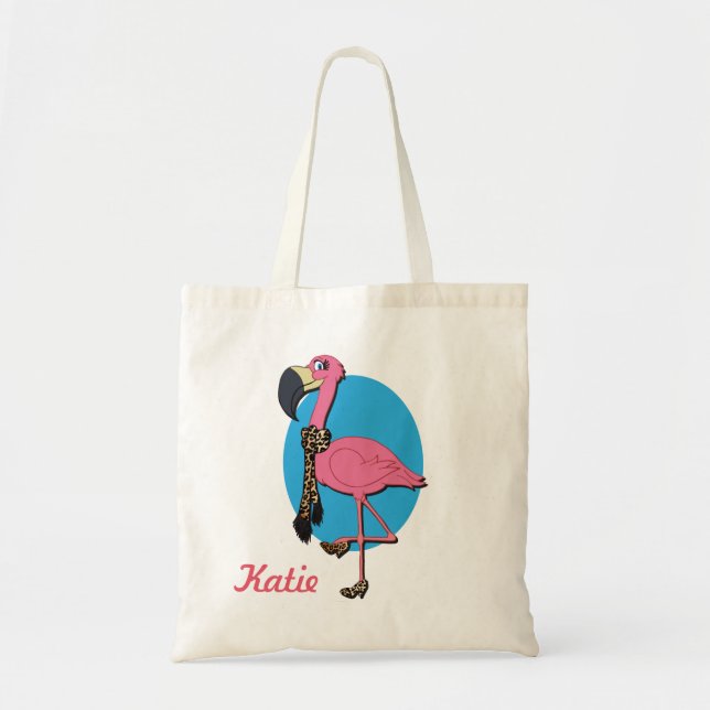 Fancy Flamingo Budget Tote (Front)