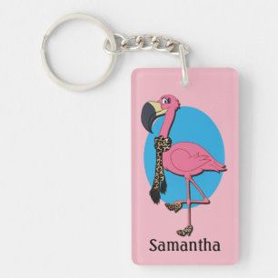 Fancy Flamingo Keychain