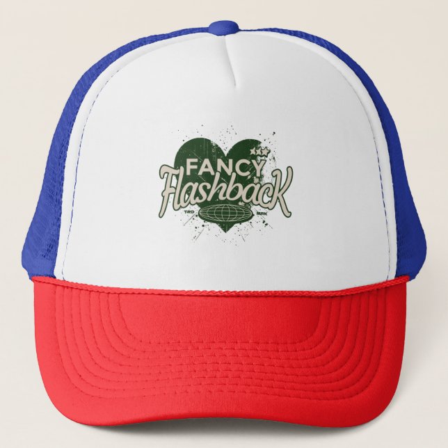 Fancy flashback trucker hat (Front)
