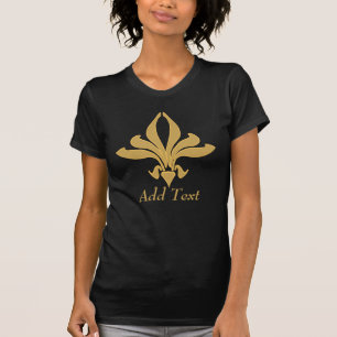 Fancy Fleur De Lis Add Text T-Shirt