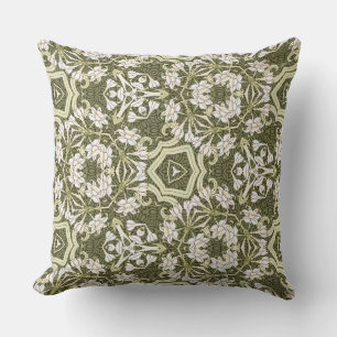 Fancy, Floral Art Deco Cushion