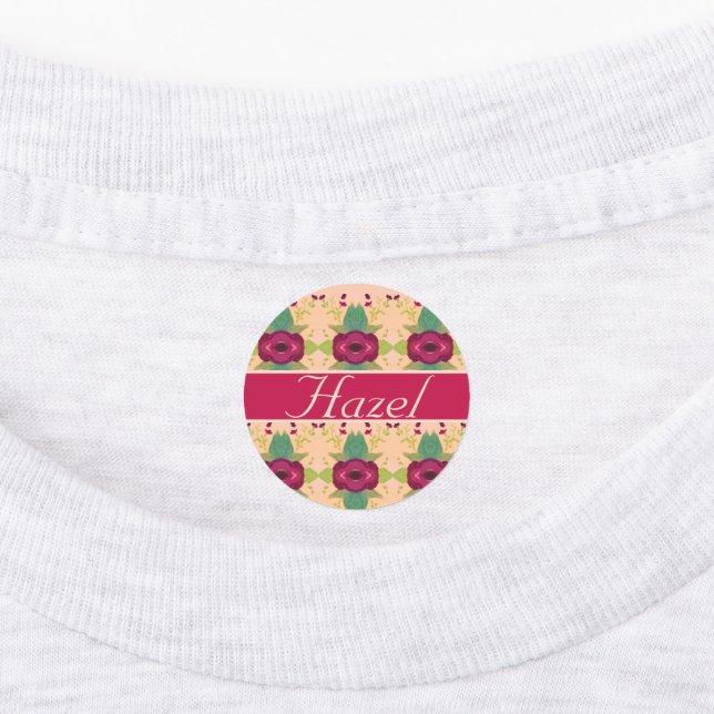Fancy Floral Iron On Designer (Affixed)