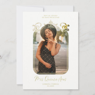 Fancy Flourish Spanish Modern Photo Quinceañera