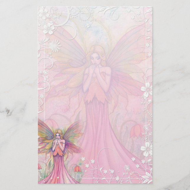 Fancy Flower Fairy Stationery by Molly Harrison (Front)