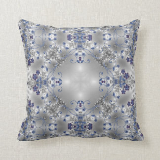 Fancy Flowers + Spiral Swirls Customisable Pillow