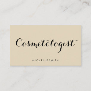 Fancy Font Minimalist Business Card