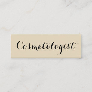 Fancy Font Minimalist Mini Business Card