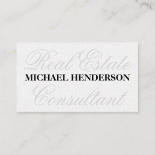 Fancy Font Wavy Business Card