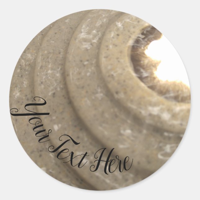 Fancy Fountain Classic Round Sticker (Front)