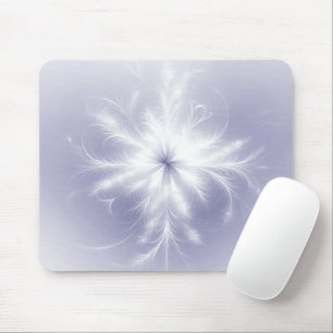 Fancy Fractal Snowflake Mouse Mat