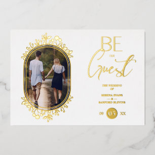 Fancy Frame Flowers Be our Guest White Wedding