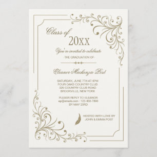 Fancy Frame Photo Invitation