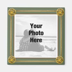 Fancy Frame Photo Magnet