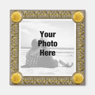 Fancy Framed Photo Magnet