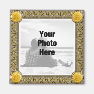 Fancy Framed Photo Magnet