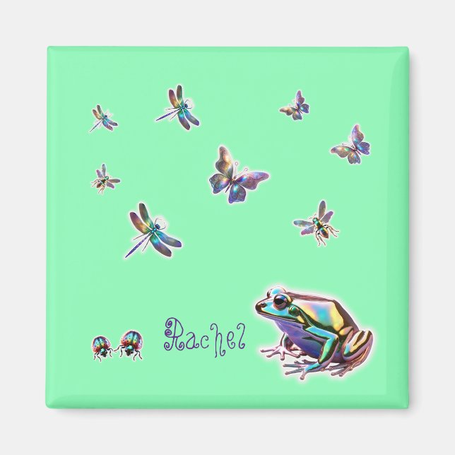 Fancy Frog Magnet (Front)