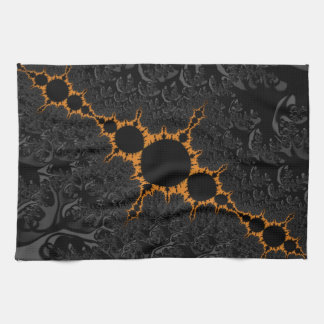 Fancy & Fun Fractals With Cool Mandala Patterns Tea Towel