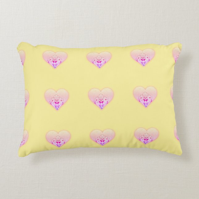 Fancy Fun Hearts Decorative Cushion (Front)