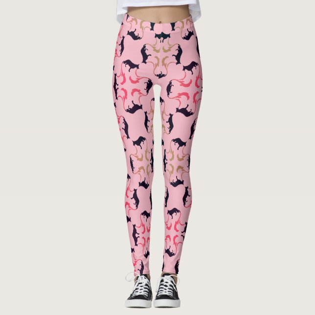 Fancy German Shepherd de luxe Leggings (Front)