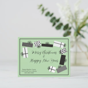 Fancy Gift Boxes Corporate Photo Holiday Postcard