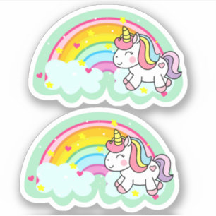 Fancy Girly Cute Fun Rainbow Unicorn