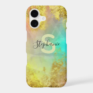 Fancy Glam Abstract Gold Metallic Foil Glitter