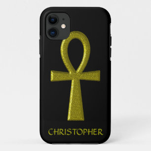 Fancy Gold Ankh iPhone 11 Case