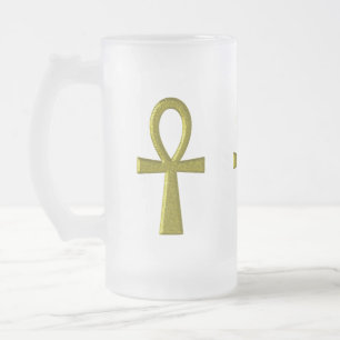 Fancy Gold Ankh Mugs