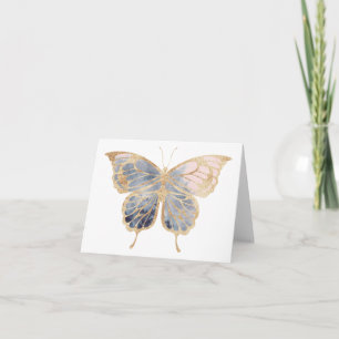 Fancy Gold Butterfly BLANK  Card