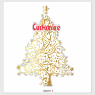 Fancy Gold Christmas Tree Thunder_Cove