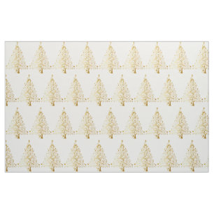 Fancy Gold Christmas Tree Thunder_Cove Fabric