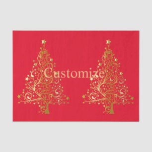 Fancy Gold Christmas Tree Thunder_Cove  Tissue Paper
