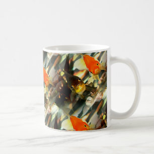 Fancy Goldfish Faces Watercolor Image Coffee Mug