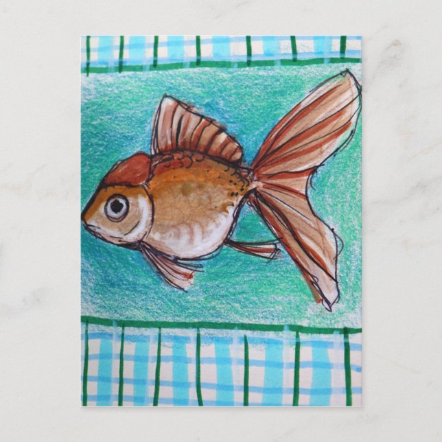 Fancy Goldfish Postcard (Front)