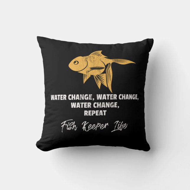 Fancy Goldfish Types Schooling Tropical Community  Cushion (Front)