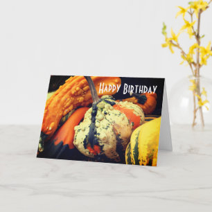 Fancy Gourds Nature Birthday  Card