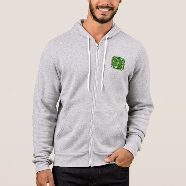 Fancy Green Diamond Hoodie (Front)