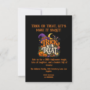 Fancy Halloween Trick or Treat Party Invitation