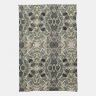 Fancy Hand Towel With Black And White With Brown