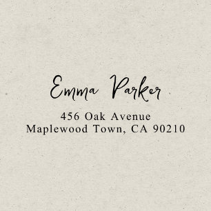 Fancy Handwritten Script Simple Self-inking Stamp