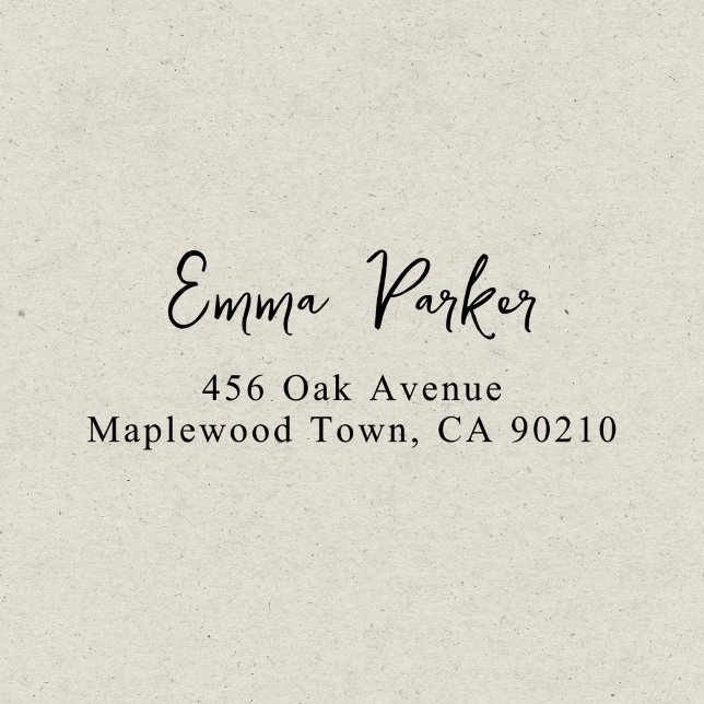 Fancy Handwritten Script Simple Self-inking Stamp (Creator Uploaded)