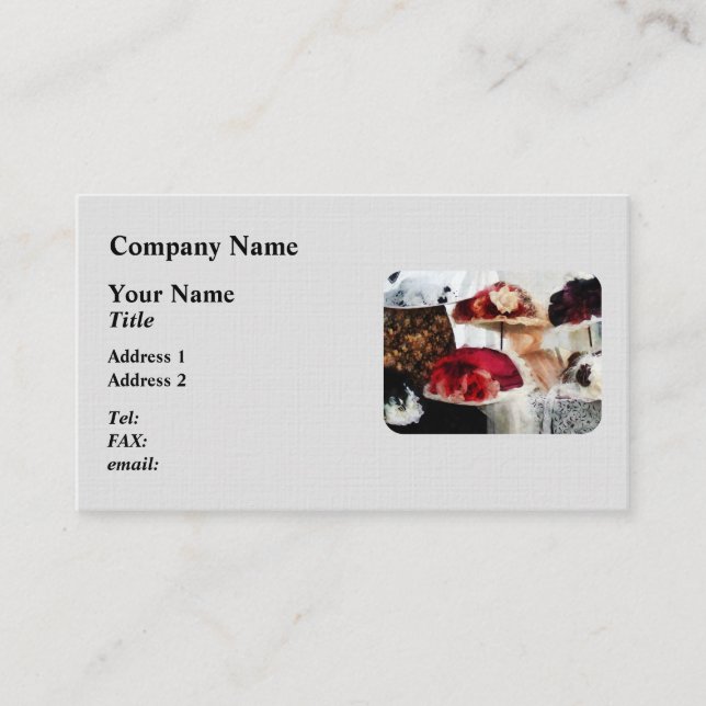 Fancy Hats Business Card (Front)
