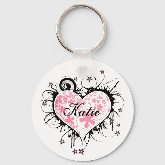 Fancy Heart Key Chain (Front)