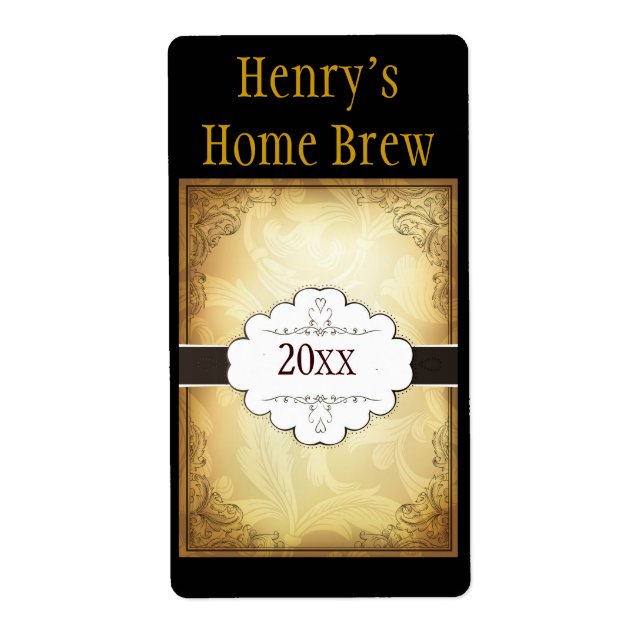 Fancy Home Brew Label (Front)
